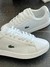 Tenis Lacoste color blanco con logo en verde - comprar en línea