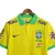 Camsia Seleção Brasileira I 22/23 Nike Torcedor Masculina - Amarela com detalhes em verde com todos os patrocinios - loja online