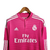 Camisa Retrô Real Madrid II 14/15 manga longa - Masculina Adidas - Rosa com detalhes em branco na internet