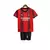 Kit Infantil Milan Home 23/24 - Puma - Vermelho e Preto