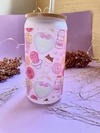 90´s kid | VASO DE CRISTAL CON POPOTE Y TAPA DE BAMBÚ