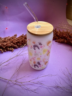 Sakura Card Captors | VASO DE CRISTAL CON POPOTE Y TAPA DE BAMBÚ - comprar en línea