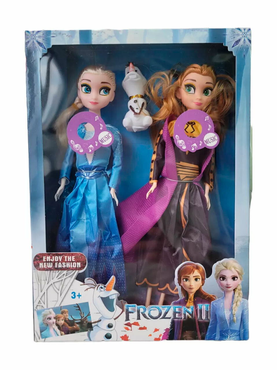 Muñeca Frozen Ana Elsa Cantan Libre Soy En Español 30 Cm!.