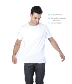 Camiseta Premium Algodão Egípcio Branco - comprar online