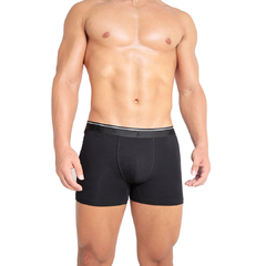 Cueca Boxer Cotton Black