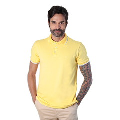 Polo Piquet Gold Continua Amarelo