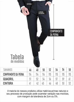 Terno Slim Gold Poliviscose Preto na internet