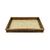 BANDEJA MADEIRA COQUINHO C/SISAL NATURAL 37X23X4CM WOODART