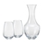 JG DECANTER 2 COPOS CRISTAL INCOLOR BOHEMIA