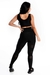 Cropped Detalhe Busto Calça Legging Tela Preta Conjunto | REF: LX243 - comprar online