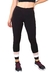 Calça Branco e Chocolate Legging Fitness Preto Com Detalhes | REF: LC46