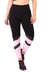 Calça Legging Preto Com Rosê Fitness Preta Detalhe | REF: LC48 - Mar fitness