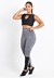 Cropped Mescla e Calça Legging Mescla Detalhe Preto Conjunto Fitness | REF: LX164 - loja online