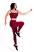 Calça Legging Cintura Alta + Cropped Marsala com Elásticos Conjunto Fitness | REF: CCA1 na internet