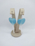 Aretes Chupeta Corazón Azul - comprar online