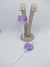 Aretes Chupeta Corazón Violeta - comprar online