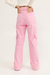 Calça Jeans Feminina Cargo Naomi Petit Rose - Petit Rose