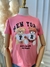 T-shirt Feminina Viscolycra Estampada Urso NY Petit Rosè - comprar online