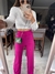 Calça Wide Leg Molly Petit Rose - Rosa Chiclete - M