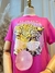 T-shirt Feminina Viscolycra Estampada Bubbaloo Rosa Petit Rosè na internet