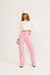 Calça Jeans Feminina Cargo Naomi Petit Rose