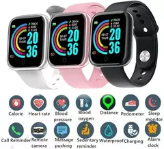 Smartwatch D20 Pro Y68, Smartwatch Bluetooth, Resistente à Pressão Arterial