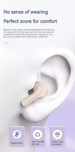 Imagem do Fone Auricular Bluetooth Sem Fio Verdadeiro, Binaural Pequeno In Ear Buds