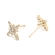 Aretes estrella polar chapa de oro 18K COD AB15004