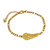 Pulsera ala con zirconias chapa 18K 18K11055