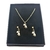 Hermoso Set De Collar Y Aretes Ositos Joyería Fina 18K COD R7-TAH2-N66H - comprar en línea