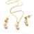 Hermoso Set De Collar Y Aretes Ositos Joyería Fina 18K COD R7-TAH2-N66H - tienda en línea