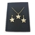 Hermoso Set De Collar Y Aretes Estrellas Joyería Fina 18K COD HU-0KEA-MWSS - comprar en línea