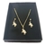 Hermoso Set De Collar Y Aretes Unicornio Joyería Fina 18K COD EK-DX40-3F9S - comprar en línea