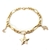 Pulsera Con Estrella Luna Y Unicornio Chapa 18K COD I6-555G-3NPO