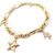 Pulsera Con Estrella Luna Y Unicornio Chapa 18K COD I6-555G-3NPO - comprar en línea