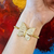 Pulsera Mariposa Con Zirconias Ajustable De Chapa 18k COD 3R-LBTR-WZ7C - comprar en línea