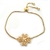 Pulsera Trébol De 4 Hojas Prosperidad Chapa 18k COD J5-D1UL-TTOR