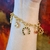 Pulsera De La Suerte Amor Abundancia Fé Chapa 18k COD U5-GTJK-DL3B - creacionesmx