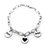 Pulsera Acero Inoxidable Con 3 Dijes Personalizables PP45003 - comprar en línea