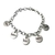 Pulsera Acero Inoxidable Con 7 Dijes Personalizables PP45008