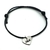 Pulsera de cordón acerado y dije corazón con iniciales PP45007 - comprar en línea