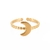 Anillo luna dorado acero talla 7 AA51000 - comprar en línea