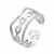 Anillo triple plateado Acero inoxidable talla 7 AA51001 en internet