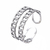 Anillo doble eslabones acero inoxidable talla 6 3/4 AA51002 - comprar en línea