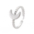 Anillo luna plateado acero inoxidable talla 7 AA51005