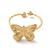 Anillo mariposa dorado acero inoxidable talla 7 3/4 AA51006 - comprar en línea