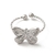 Anillo mariposa plateado acero inoxidable talla 7 3/4 AA51007 - comprar en línea