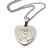 Collar Corazón Con Ángel De Acero Inoxidable COD JI-6JLO-3SN4