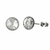 Aretes De Acero Inoxidable Redondos 12mm Con Cristal - creacionesmx