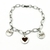 Pulsera Acero Inoxidable Con 6 Dijes Personalizables